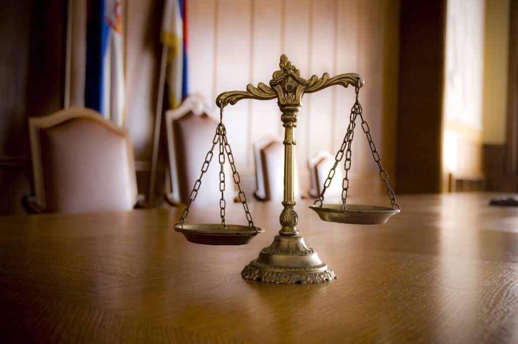 legal judgement scale