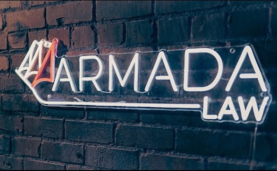 Neon sign of Armada Law