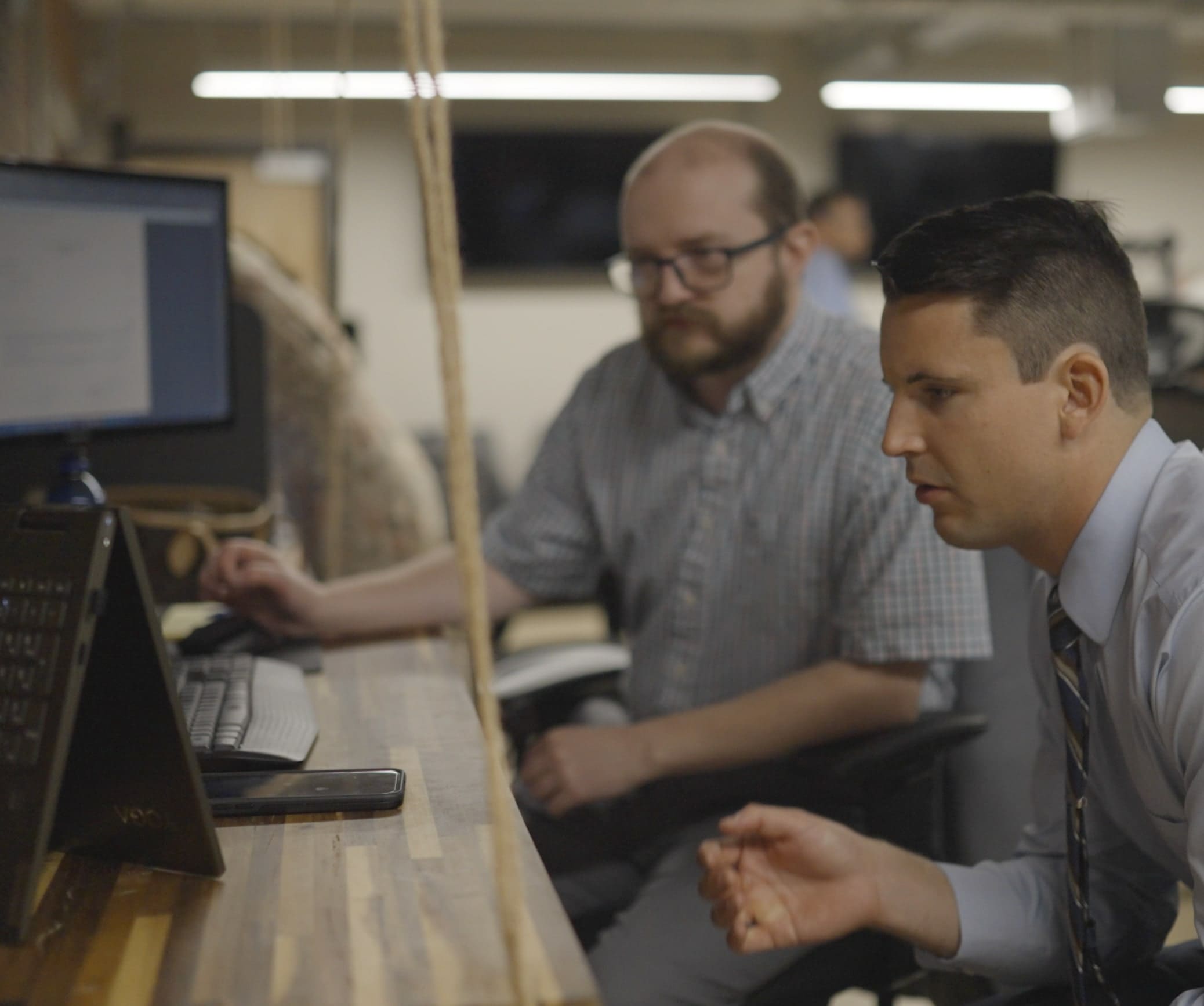 Armada Law team members having a meeting with client