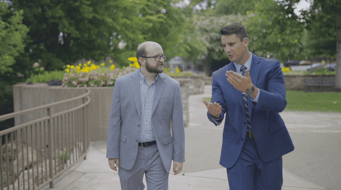 Photo of Armada law team members having conversation