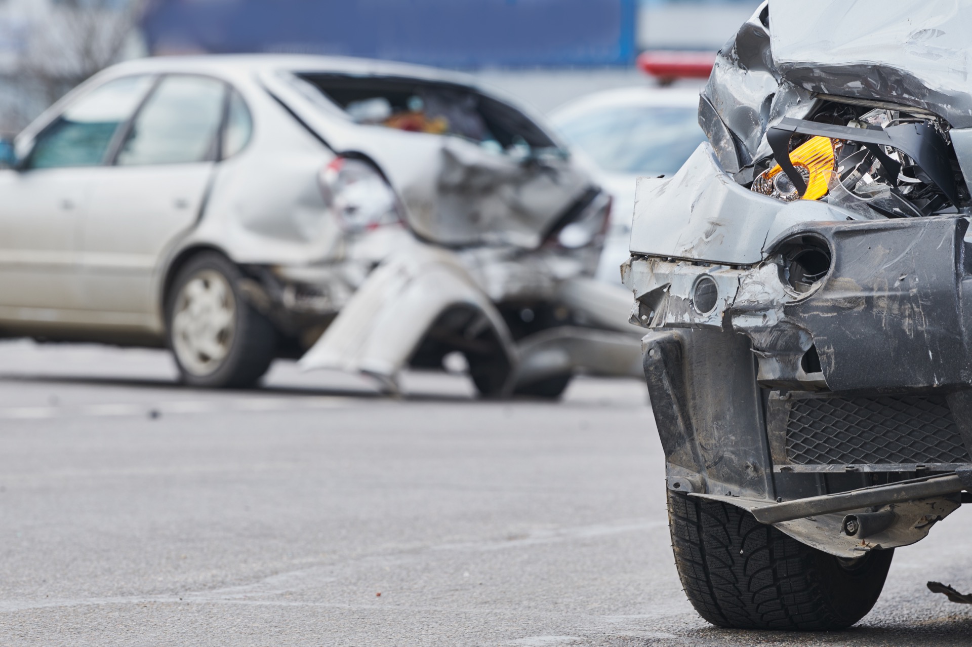Photo of rear end collision accident
