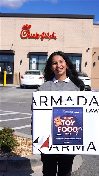 Armada Law Promotes First Annual Holiday Food & Toy Drive to Support Loaves & Fishes and Shriners Children’s Hospital Greenville