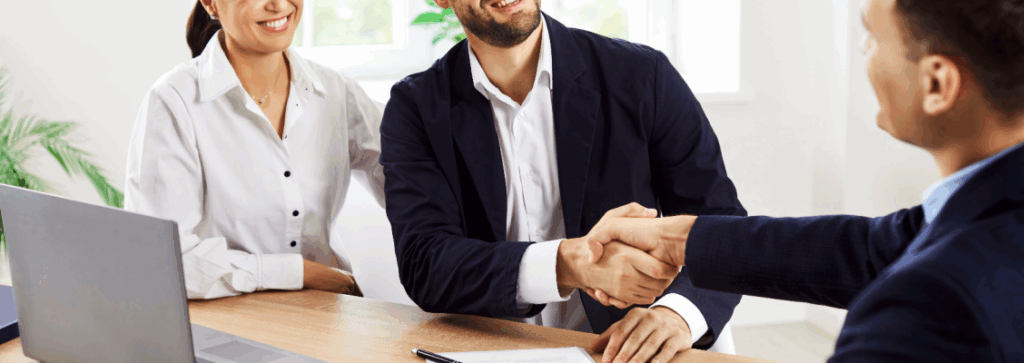 couple meeting with personal injury attorney