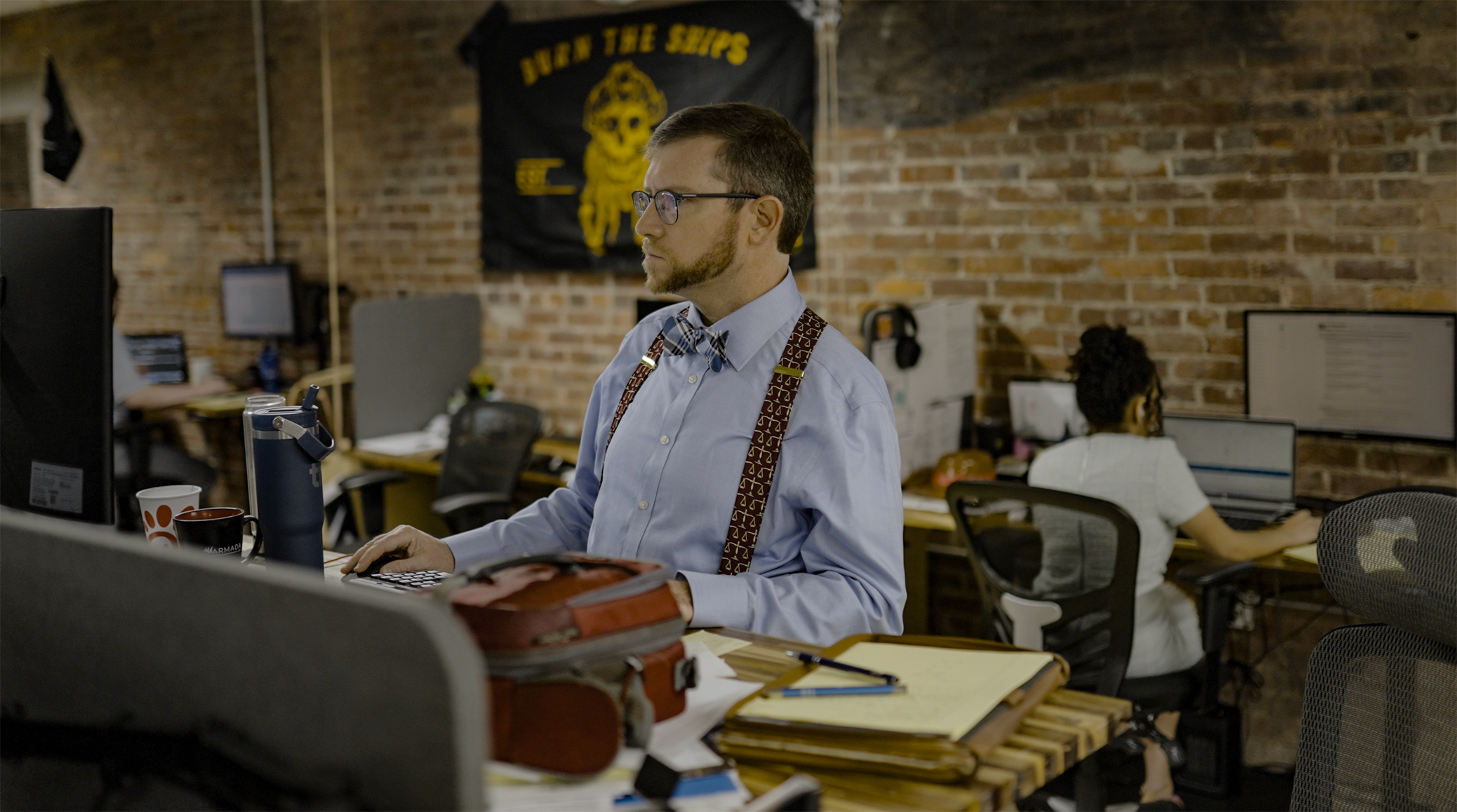 Armada law team members Photo of Armada law team members having conversation